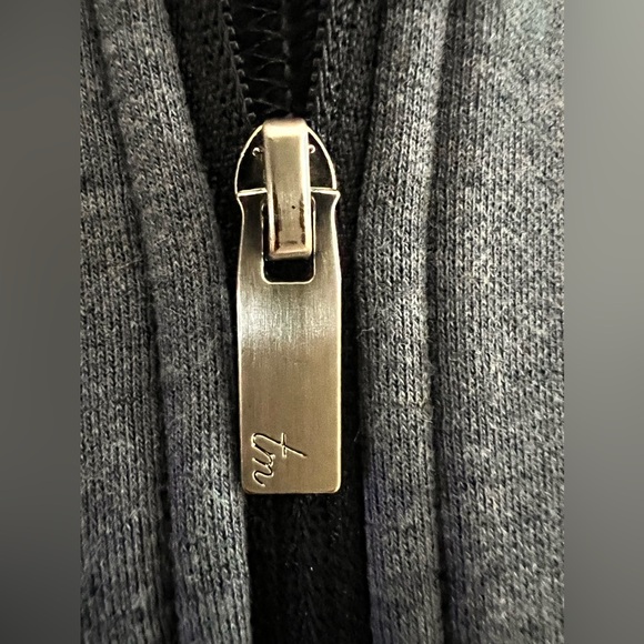 TRAVIS MATTHEW Small Heathered Navy Cloud Fleece Full Zip Hoodie Orig $139 - Picture 10 of 13